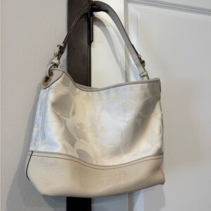 Coach off white Leather Hobo Bag